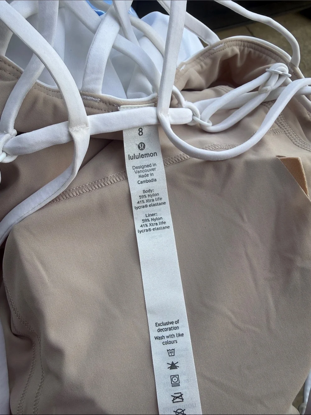 NWT Lululemon Coastline One Piece White size 8